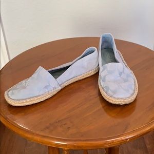 Coach Blue Suede Espadrilles Sz 8
